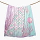 thumbnail image 2 of Toalla de playa Eunzel Kids de microfibra con forma de cola de sirena, 152 x 76 cm, 2 of 6