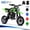 green, variant on 39cc 4-Stroke Gas Dirt Bike ,Mini bike 18mph Max Speed for beginners, Front and Rear Disc Brakes, Rear Suspension, Lightweight 48 Lbs & 17 Inch Seat Height Recommended Height 3'8"-4'5",Green