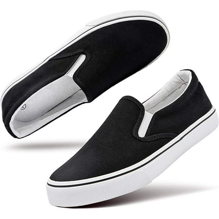 

Women s Slip on Sneakers Womens White Canvas Slip on Shoes Fashion Canvas Sneakers for Women Black Casual Shoes