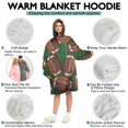 thumbnail image 5 of Football on Field Pattern Wearable Oversized Blanket,Wearable Blanket Hoodie for Adults,Cozy Hooded Blankets with Super Pockets,Super Warm Fuzzy Pullover for Women & Men, 5 of 6