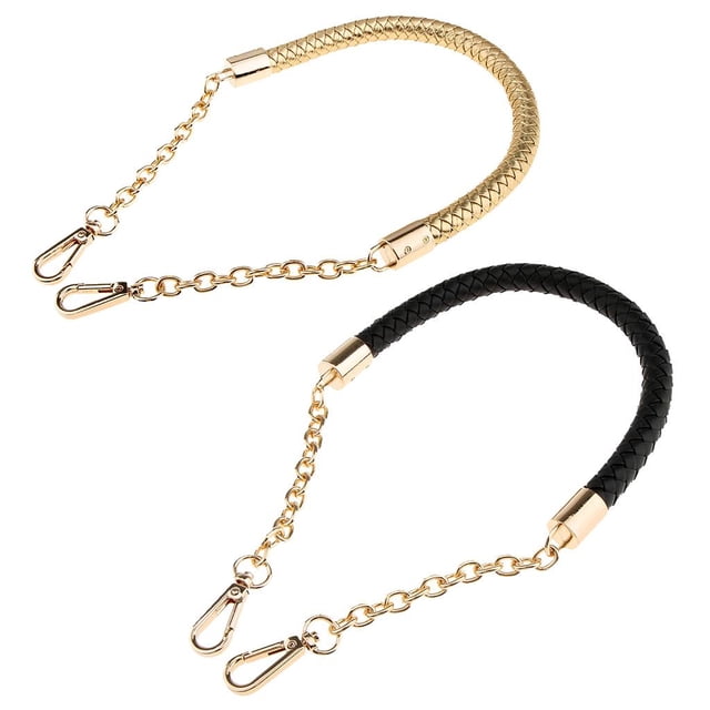 2x cuero PU bolsa correa asa bolsa cadena accesorios de repuesto 60 cm