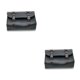 thumbnail image 1 of sweethay Bolso de cuero PU para sillín de moto, almacenamiento decorativo Universal Rectangular elegante, bolsas laterales de moda, bolsa negra Negro 2piezas, 1 of 1