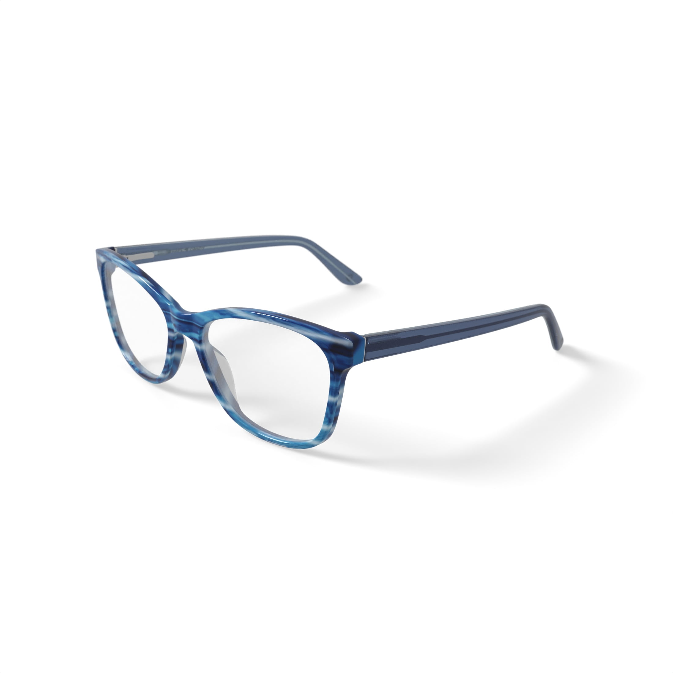 Hard Candy Women's HC277 Cat Eye Prescription Eyeglasses with Case, Crystal Blue