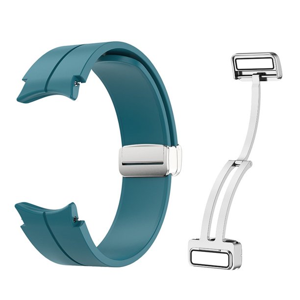 Correa de silicona con cierre magnético para reloj inteligente piezas de Kuymtek repuesto suaves y cómodas para Samsung Galaxy Watch44Classic