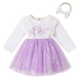 thumbnail image 6 of IBTOM CASTLE Baby Girls Winter Snowflake 1st Birthday Outfit Velvet Princess Dress + Headband Christmas Cake Smash Photo Shoot 12-18 Months Lilac Snowflake One, 6 of 8