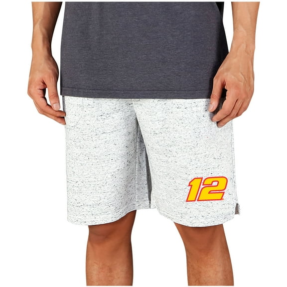 Men's Concepts Sport  White/Charcoal Ryan Blaney Throttle Knit Jam Shorts