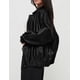 thumbnail image 3 of Abrigo PRETTYGARDEN Oversized de Cuero Sintético Negro Talle M, 3 of 8