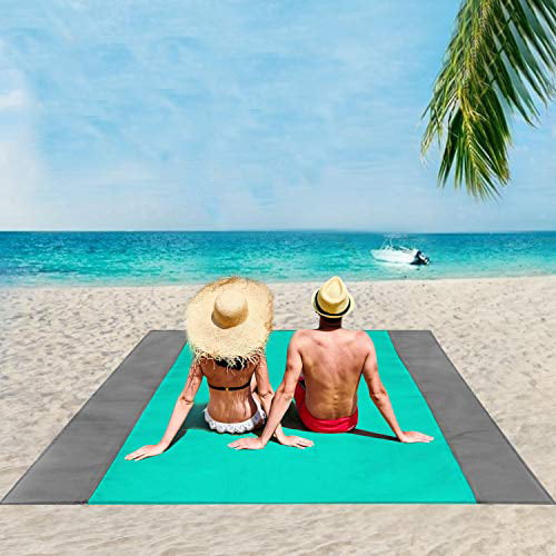perfk 2 Pieces Disposable Waterproof Picnic Blanket Rug Mat for Men Women Family Outdoor Camping Beach 