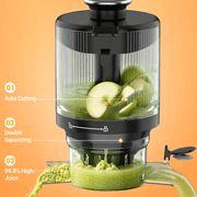 Cold Press Juicer Machines 6.5 Large Feed Chute for Whole Fruits & Vegetables, High Juice Yield, Easy To Clean