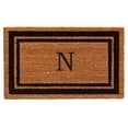 thumbnail image 2 of Calloway Mills Black Border 24" x 36" Monogram Outdoor Doormat (Letter N), 2 of 2