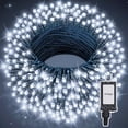 thumbnail image 1 of Luces Serie De Navidad Christmas 100 Led String Lights Luz Blanca - Cable Verde Cuenta Con Conector Eléctrico 8 Modos De Uso Con Temporizador Artego Decoración Navideña, 1 of 9