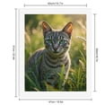 thumbnail image 2 of Paint By Numbers Kit for Adults Beginner - Cat In Sunlit Green Meadow DIY Canvas Painting Kits for Adults, Frameless Paint By Number for Adults for Home Wall Decor 16x20 Inch, 2 of 7