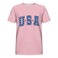 thumbnail image 3 of Joau Men's Big & Tall USA Graphic Tees Short Sleeve Crewneck USA Stars Patriotic T-Shirts Independence Day 4th of July Shirts, 3 of 3
