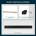 thumbnail image 3 of Mantels Direct Dakota 48 Inch Pine Wood Fireplace Mantel Shelf - Coffee Bean, 3 of 10