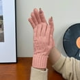 thumbnail image 4 of UTSJKR Winter Gloves for Women & Men Warm Touch Screen Texting Gloves Cable Knit Gloves Thick Warm Winter Glove Pink, 4 of 6