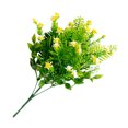 thumbnail image 4 of Flor artificial de 5 ramas, ramo de simulación de hierba, centro de mesa para el hogar, flor falsa de plástico, amarillo Jumpingount HA8137-03B, 4 of 6
