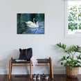 thumbnail image 3 of Art.com Two White Swans On Lake Art Print by balaikin2009, 32" x 24", 3 of 4