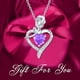 thumbnail image 1 of Collar en colgante diamante y corazon Xihbxyly rosa a la moda para mujer regalo Día de la Madre, 1 of 2