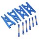 thumbnail image 4 of Brazos de suspensión trasera delantera de aluminio RC y varilla de tracción Servo enlace de dirección conjunto para ARRMA Senton 1/10 RC CarBlue, 4 of 10