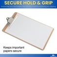 thumbnail image 4 of 1InTheOffice Legal Size Clipboard, Heavy Duty Clipboard, Hardbound, Brown, 9x15.5 (3 Pack), 4 of 6