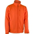 thumbnail image 2 of TrailCrest Men's Blaze Orange Fleece Waterproof Softshell Jacket-Coral Fleece Lining, M, 2 of 2