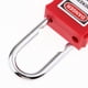 thumbnail image 4 of Candado de seguridad con grillete de acero inoxidable con llave diferente opcional rojo, 4 of 9