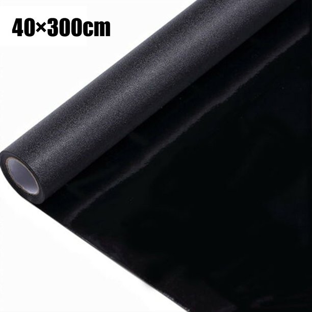 Static Cling Total Blackout Window Film Privacy Room Darkening Window Tint Black Window Cover