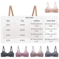 thumbnail image 2 of Sawvnm Women Bras Women's Solid-color Bra Thin Steel Ring On The Support To Sagging Gathered B Cup Underwear Daily Bra, 2 of 4