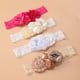 thumbnail image 3 of WORGEOUS 4 PC Baby bautizando la diadema de encaje para niña de la niña diadema de bautismo con perlas de arcos, 3 of 9