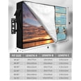 thumbnail image 7 of Outdoor TV Cover 60 to 65 Inch Weatherproof, Retro Nautical Waterproof TV Screen Protector for Outside Decor with Zipper and Pocket 58"L x 37"H , Anchor Wood Texture Brown Turquoise, 7 of 7