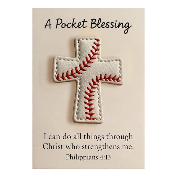 A Pocket Blessing – Baseball Football Softball Edition Handmade Pocket Sized For Athletes Inspirational For Teams & Youth Group Encouragement Desktop Ornament