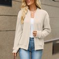 thumbnail image 5 of Msgweeeg Women’s Sweaters Stand Collar Zipper Cardigan Long Sleeve Knit Coat Pullover Elegant Casual Fashion Winter Warm Top for Daily Wear and Vacation, 5 of 7