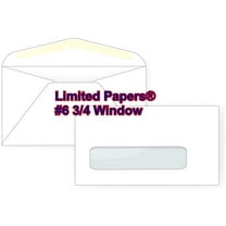 #6 3/4 Window Envelope - 24# White (3 5/8 x 6 1/2) (250)