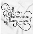thumbnail image 2 of Faith is the Evidence Things Unseen Womens Slim Fit Graphic Tee Brisco Brands S, 2 of 5
