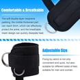 thumbnail image 3 of 1 Pair Fitness Ankle Strap For Cable Machine, Adjustable Women Men Ankle Strap Kickbacks With Fixed Rope, Foot Legs Muscle Strength Exercises, Gym Glute Hips Workouts Thighs Power Trainer, 3 of 6