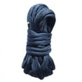 thumbnail image 1 of Xiao Hua 2 cuerdas de nailon trenzado de 4 mm para camping, hamacas, tendederos, senderismo y pesca (3 yardas), color azul oscuro, 1 of 5