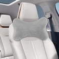 thumbnail image 1 of Almohada para el cuello del coche, almohada para el reposacabezas del coche, diseño ergonómico, almohada suave para el cuello de viaje, almohada Gris, 1 of 8