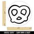 thumbnail image 2 of German Pretzel Outline Self-Inking Rubber Stamp Ink Stamper - Yellow Ink - Medium 1 Inch, 2 of 7