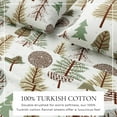 thumbnail image 6 of Great Bay Home Lodge Flannel Sheet Set - 100% Turkish Cotton - Double Brushed (Queen, Snowy Forest), 6 of 6
