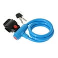 thumbnail image 1 of EeaseCA Colorful Lock Bike Cable Locks Road Bike Cycling Mountain Bike padlock Anti-Theft Chain Lock(Blue), 1 of 7