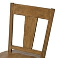 thumbnail image 6 of Duhome Antique Walnut Wooden Tulip Chairs - Set of 2, Rustic Style for Dining or Kitchen, 6 of 7
