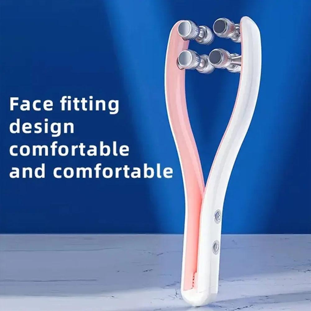 EMS Face Lifting Roller RF Double Chin V Face Shaped Massager Face Facial O7J6
