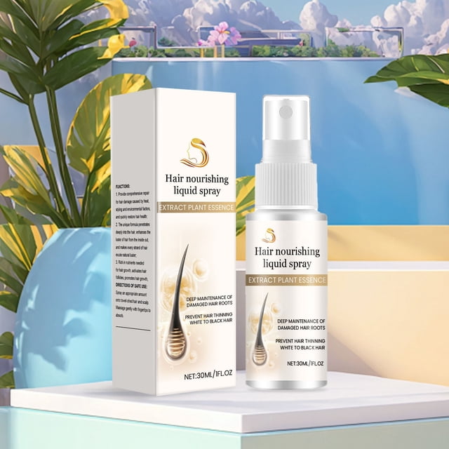 Fiudx Spray Capilar, Bruma Nutritiva y Espesante, Fórmula Fortalecedora y Resistente, Suavizante y Potenciador Del Brillo, Cuidado Diario Del Cabello, para Todo Tipo de Cabello, Práctico Envase de 30
