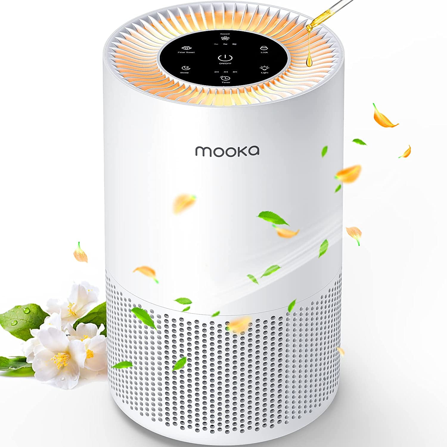 Mooka APS0610L H13 True HEPA Air Purifiers for Home Large Room up to