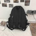 thumbnail image 4 of Black Backpack Unisex Women Men Backpack Nylon Waterproof Multi-pocket Design Mochilas Teenagers Shoulder Bag, 4 of 5