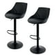 thumbnail image 1 of Sillas de Bar para Barra de Cocina con Respaldo y Reposapies de Altura Ajustable Bancos para Bar con Asiento Acolchado Diseño Elegante Set de 2 Piezas Full Black, 1 of 5