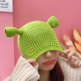 thumbnail image 3 of Gorros Tejidos A Mano Unisex, Gorro Cálido, Duradero, Tejido A Mano, Gorro De Invierno De Lana Para Cosplay ANGGREK  Juguetes, 3 of 7