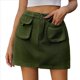 thumbnail image 1 of Faldas para Mujer, Estilo Y2k, Minifalda Vaquera de Cintura Alta, Pantalones Cortos Vaqueros Elásticos Verde M, 1 of 7
