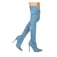 thumbnail image 2 of New Women Liliana Gisele-7 Thigh High Pointy Toe Stiletto Boot, 2 of 3