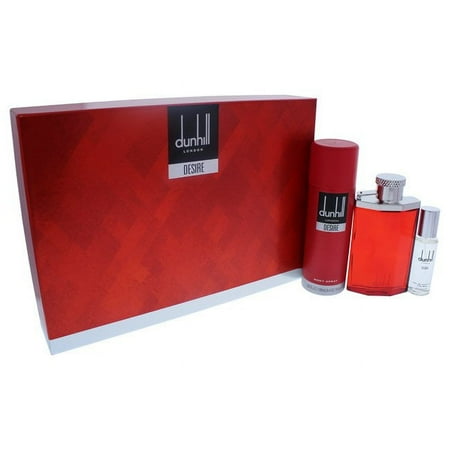 Desire by Alfred Dunhill for Men - 3 Pc Gift Set 3.4oz EDT Spray, 1oz EDT Spray, 6.6oz Body Spray
